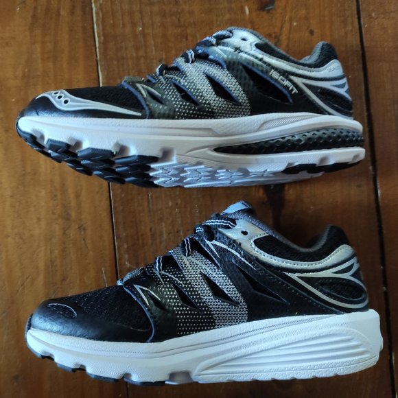 Saucony Zealot 2 Running Shoe (Little Kid) Black - Picture 6 of 10